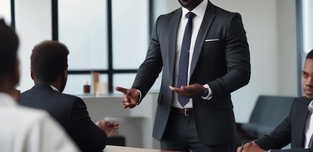 A dynamic team meeting in a modern office discussing sports communication strategies.