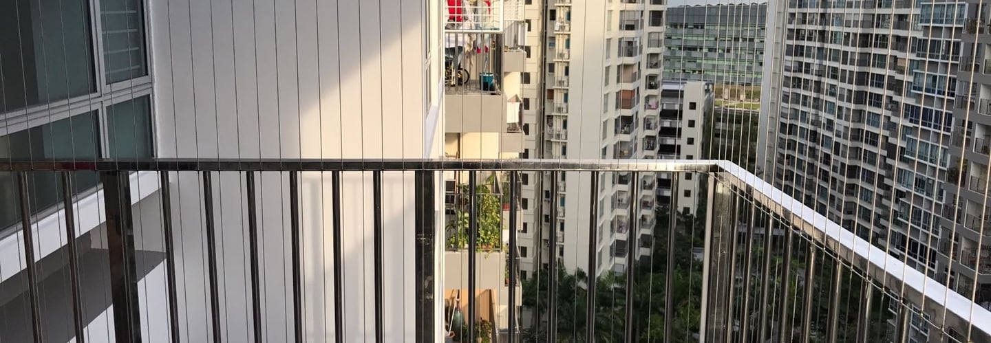 Invisible grills instalation in Egmore