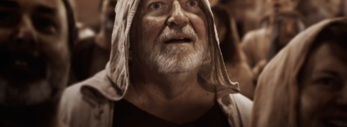 Image of David-Graham Parker on the production for History Channel: "Herod, The Final Conflict."