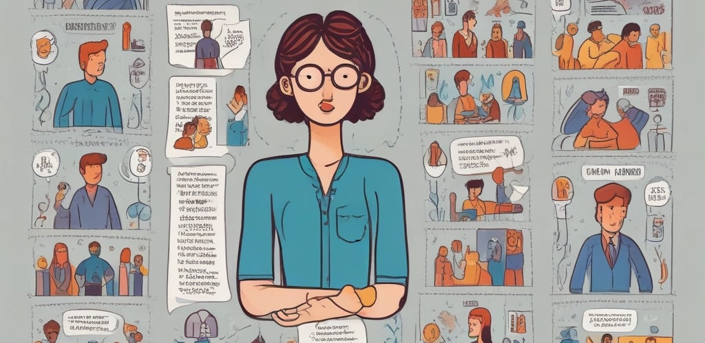 A vibrant mural painted on the exterior wall of a building. The mural features bold graphics and text related to social justice and civil rights. It includes an image of a person using a large video camera, surrounded by various text excerpts about rights and justice. The words 'KNOW YOUR RIGHTS' are prominently displayed on the mural. The artwork is a mix of colorful geometric shapes and monochrome drawings of people.