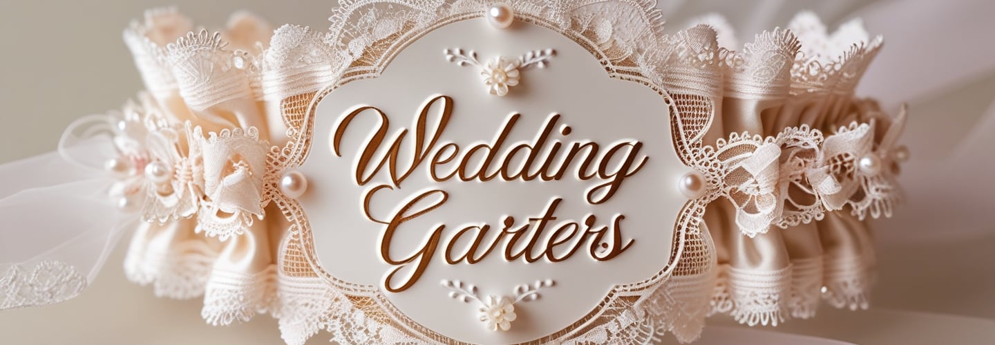 Picture of Wedding Garter with the Wedding Garters Logo