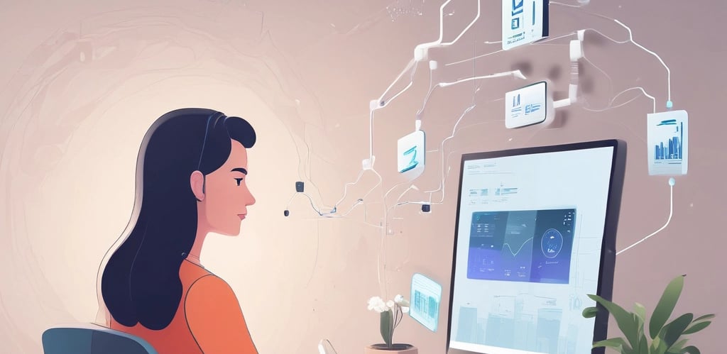 A digital rendering of an electronic circuit board, with a central black chip featuring the text 'CHAT GPT' and 'Open AI' in gradient colors. The background consists of a pattern of interconnected triangular plates, illuminated with a blue and purple glow, adding a futuristic feel.