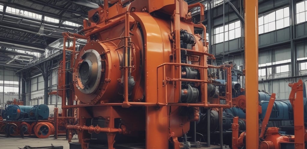 two person fixing AC motor