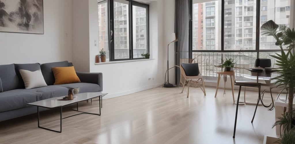 A clean and organized living space showcasing our services.