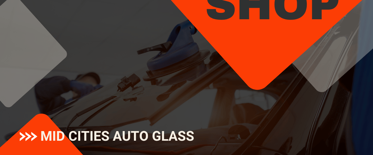 a car with a glass window and a car with a red and white background