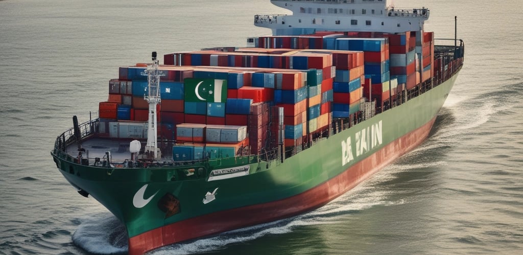 a large cargo ship sitting next to a dock