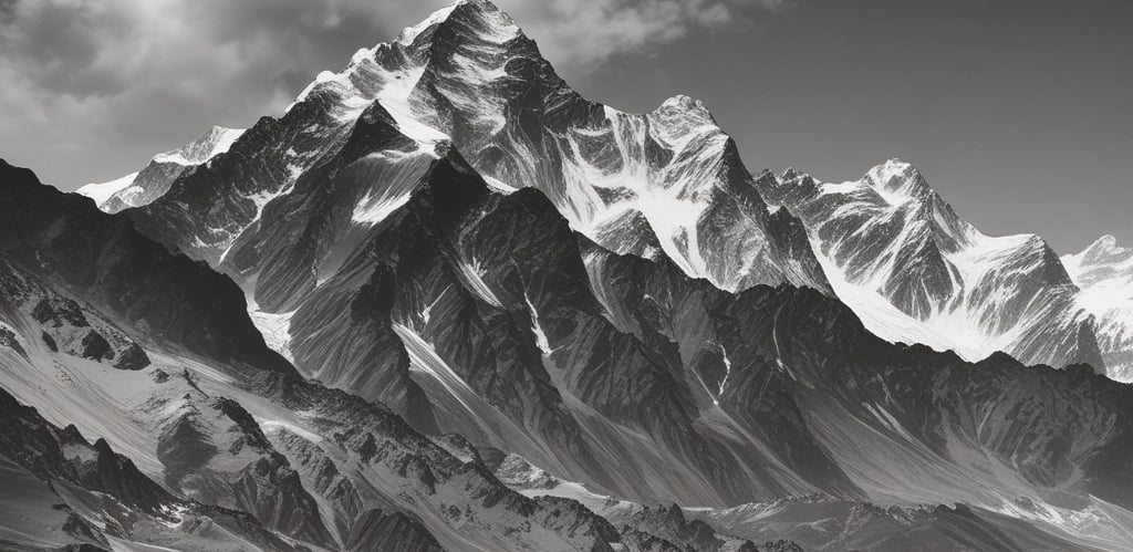 A scenic view of majestic mountains under a clear blue sky, symbolizing natural health and purity.