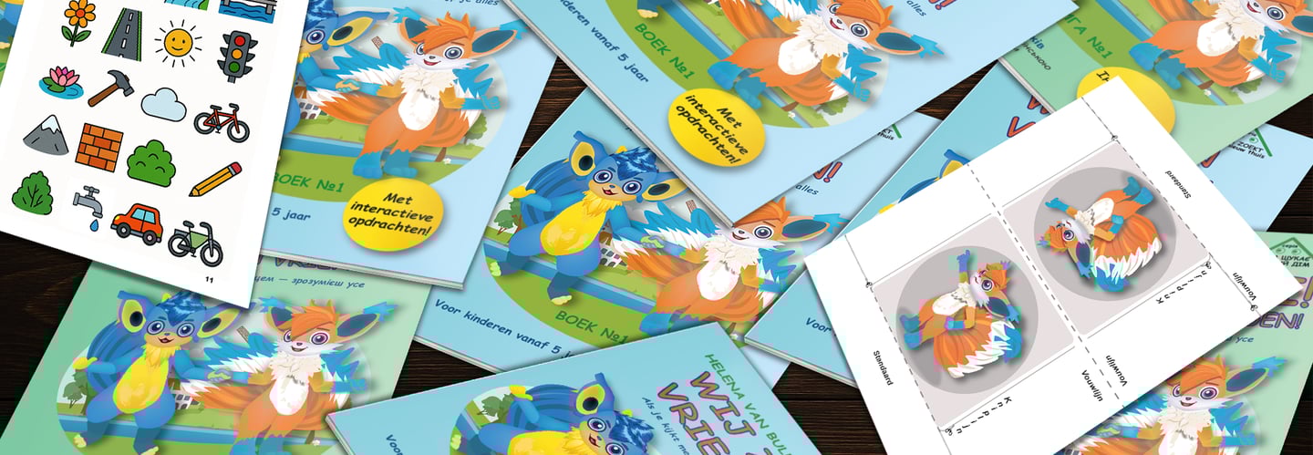 Kinderboek Wij zijn vrienden met Tim en Kiki en interactieve opdrachten voor kinderen vanaf 5 jaar