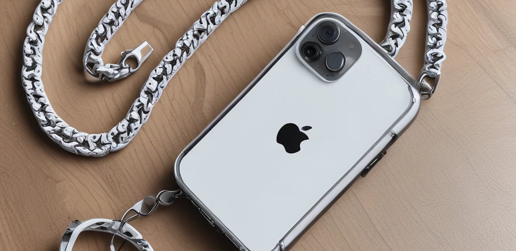 A minimalist workspace with elegant jewelry pieces displayed on a wooden table.