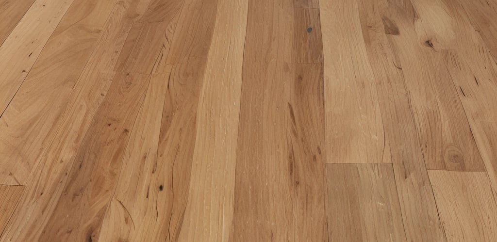 A skilled contractoood floor with a sander in