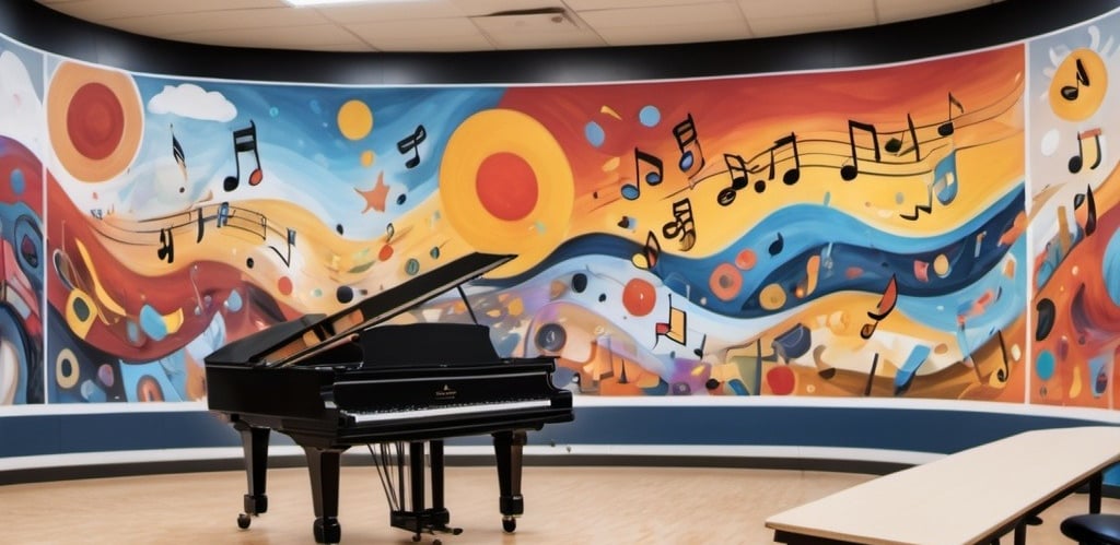 Music & art school theme picture