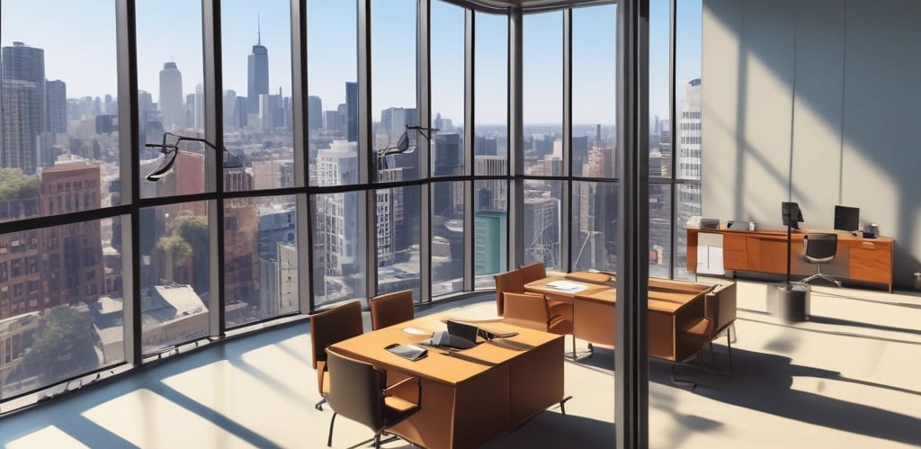 a city street scene with a black and white photo