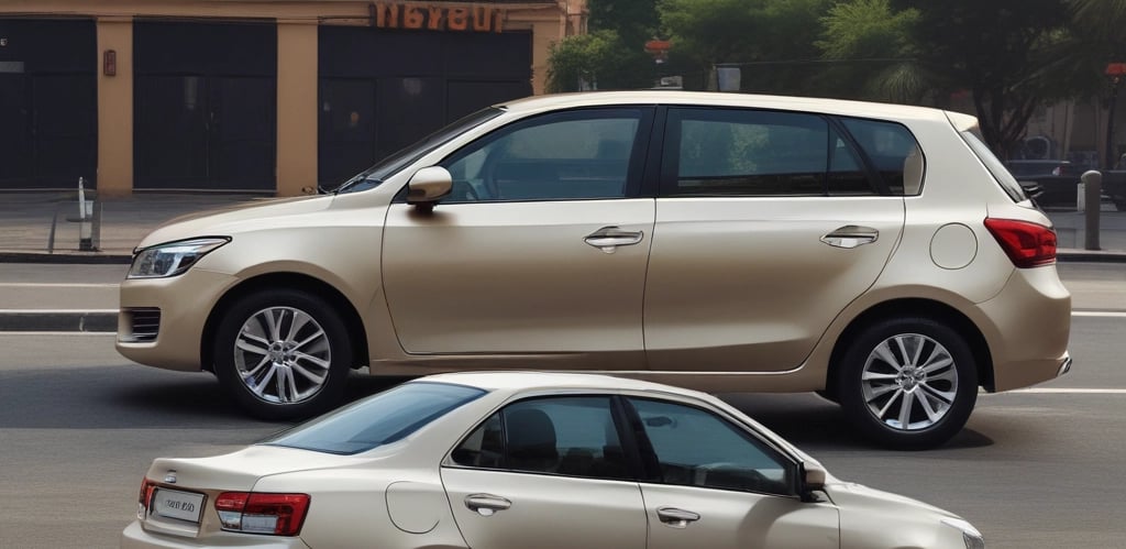 A red Hyundai Creta with prominent branding on its rear, including a visible license plate from Gauteng, South Africa. The vehicle's design features sharp lines and a modern aesthetic, with a shiny surface reflecting natural light.