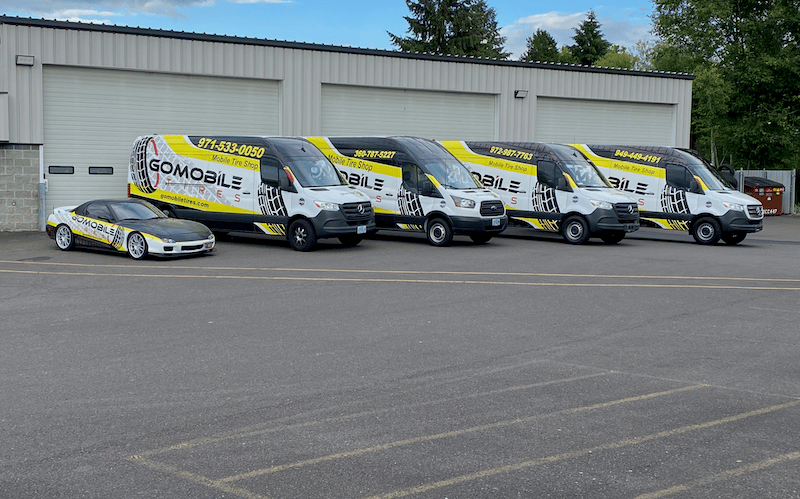 See our fleet of mobile tire vans ready for deployment