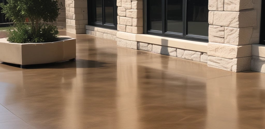 A close-up view of a dark, matte kitchen countertop. The surface texture appears smooth with subtle light reflections and markings. The countertop is part of a cabinet unit with clean lines and a modern design.