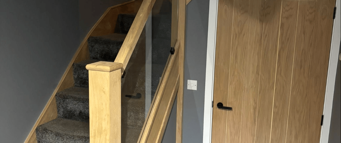 Custom staircase installation in Keighley by Stag Carpentry