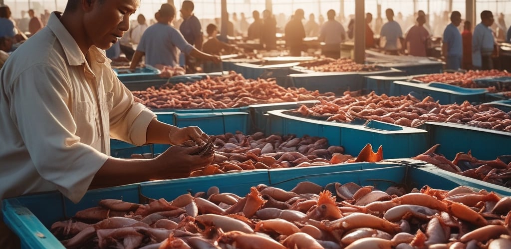 A clean and modern portrait of a confident individual in a minimalistic workspace.