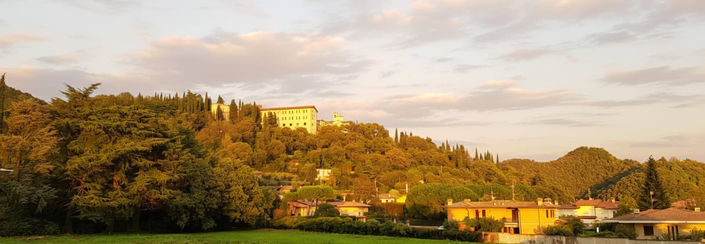 Tramonto sul Convento Francescano del Calvario Rodengo-Saiano