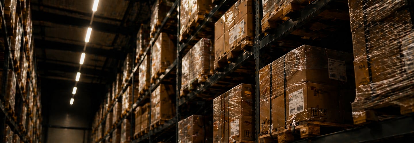Infraestructura de almacenamiento y logística para distribución global de productos de alta demanda