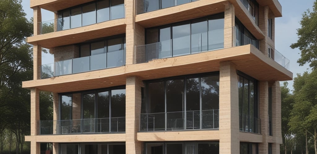 Construction workers collaborating on a modern building site in the Netherlands.