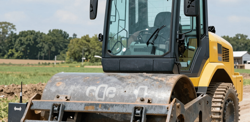A powerful heavy-duty truck navigating a rugged construction site under a clear blue sky.