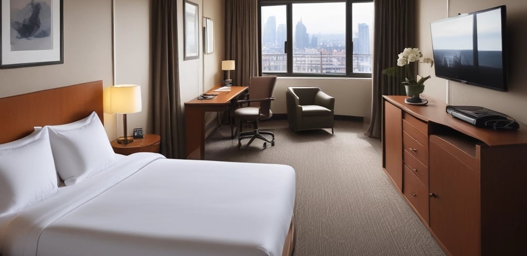 A professional photographer capturing a 360-degree image inside a modern office space.