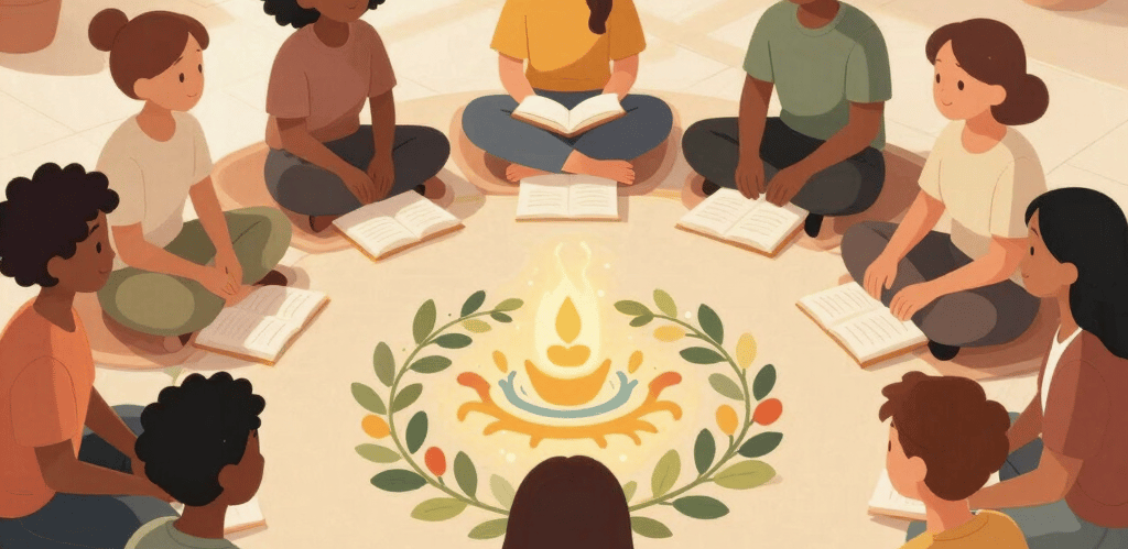 A professional group of child psychiatrists in a modern office setting discussing patient care.