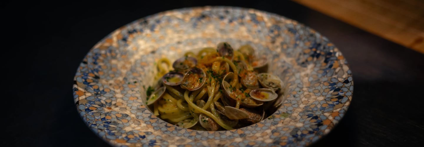 Pasta con le vongole Ristorante Il Bisbetico Roccastrada