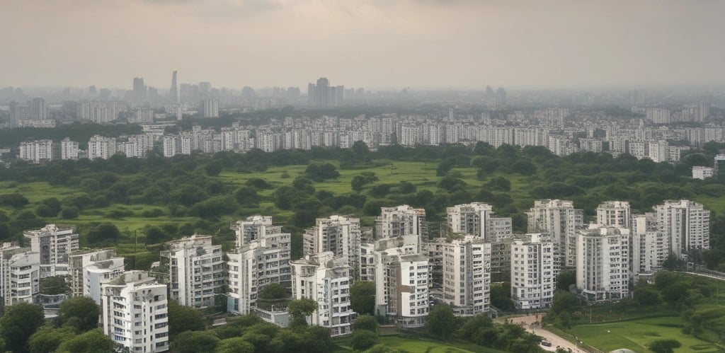 A picturesque view of Dhaka showcasing its iconic skyline.