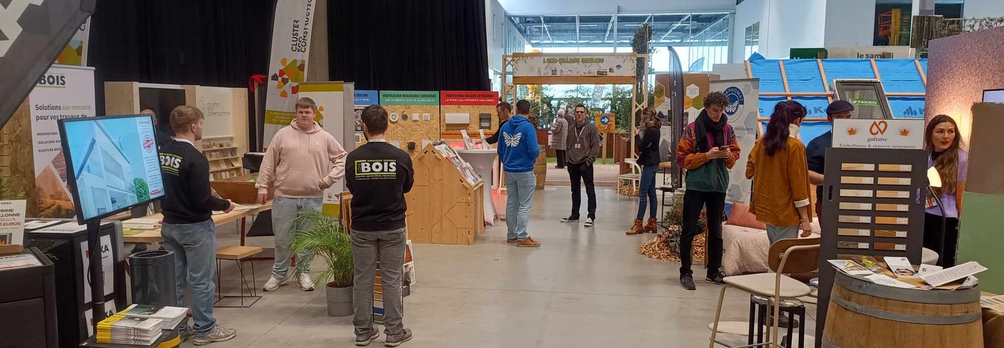Stand Eco-village gaulois à Belhabitat 2025