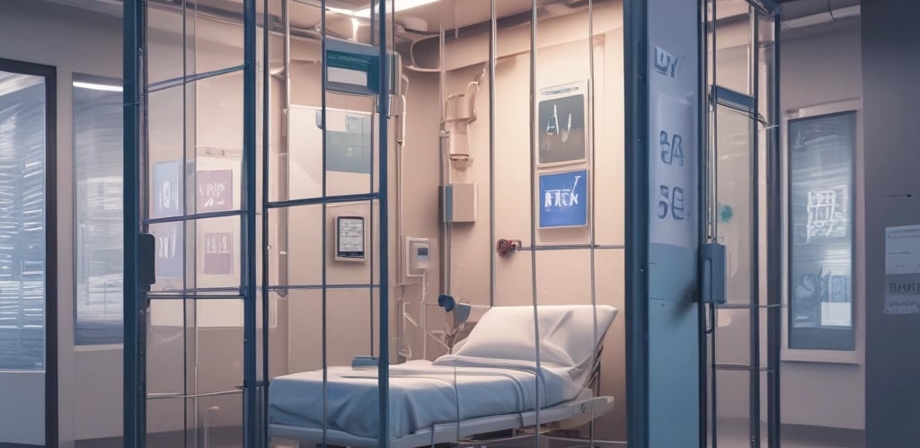 A telecommunications tower is mounted on top of a high-rise building. The sky is filled with large, fluffy clouds, giving a dynamic and textured backdrop.