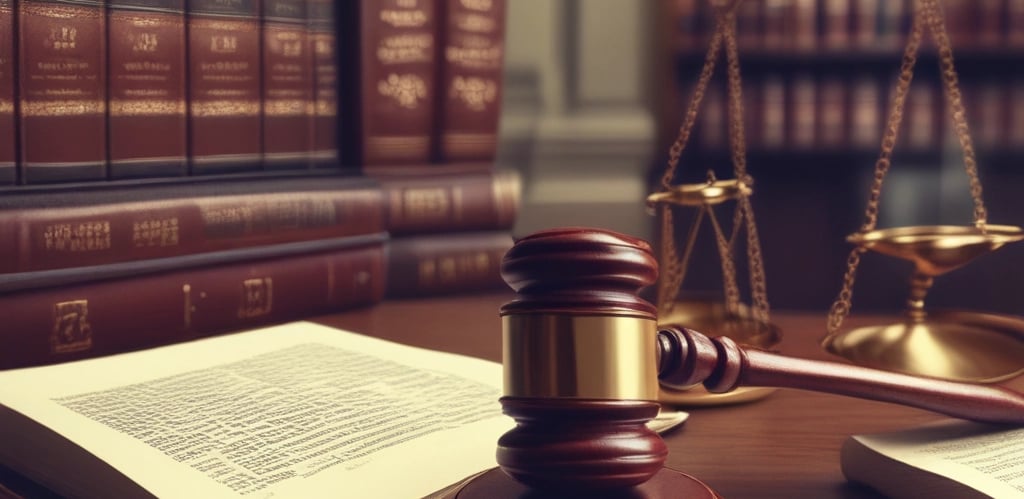 A close-up view of an exterior building wall with horizontal paneling painted in a soft pink color. The central focus is a large rectangular plaque stating 'LAW OFFICE 823' in bold letters. The paneling and design suggest a historical or vintage style.