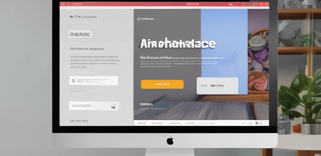 A web browser window displaying a website homepage with text promoting easy marketplace creation using Airtable without coding. The design includes a dark background, bright accent colors, and a gradient border. There is a navigation menu with options like Product, Use Cases, Explore, and others. A call-to-action button labeled 'Start for free' is featured prominently.