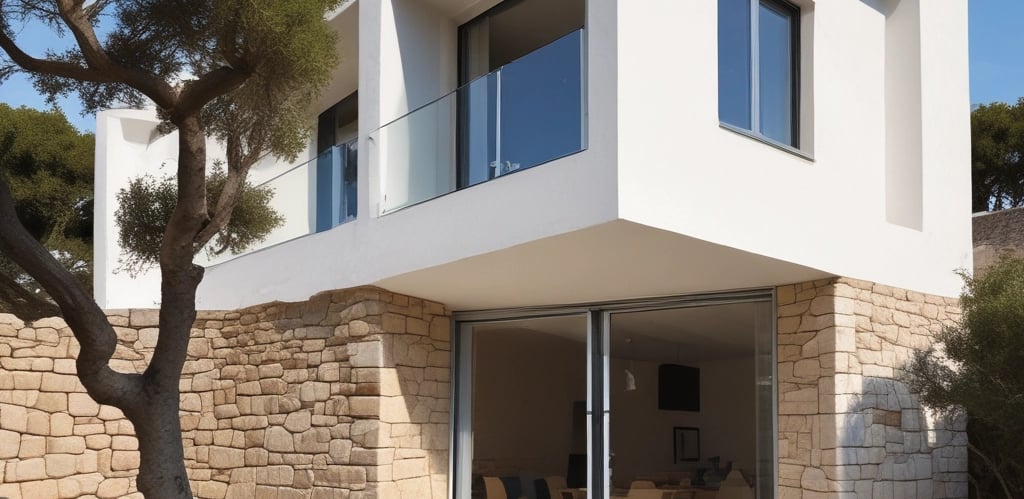 A skilled worker applying a smooth, elegant finish to a residential building wall.