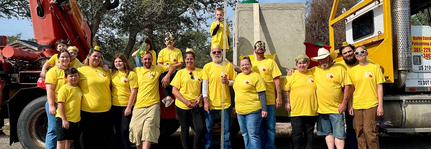 Burke Construction Crew and Families