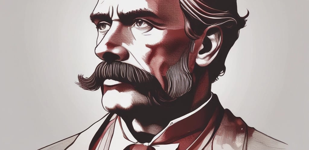 A clean, minimalist workspace with a laptop displaying a blog page similar to nav.al's design.