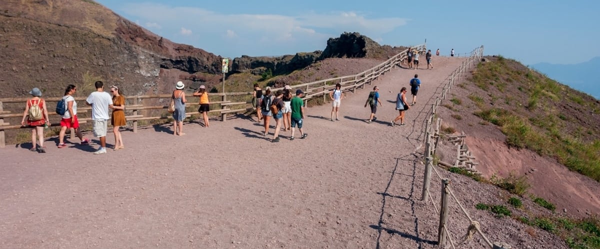 Ingresso del Parco Nazionale del Vesuvio raggiungibile da Cercola