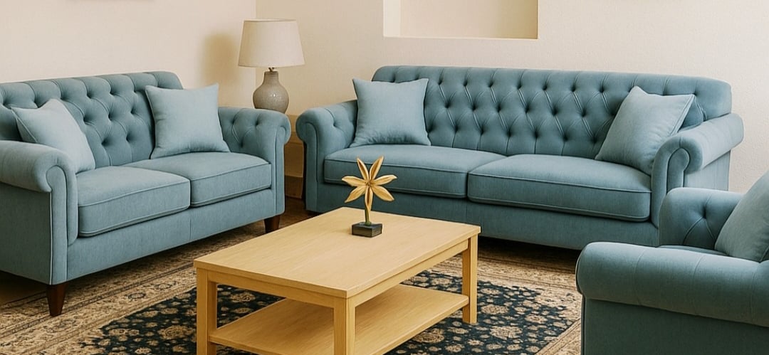 Custom sofa making with premium upholstery fabric