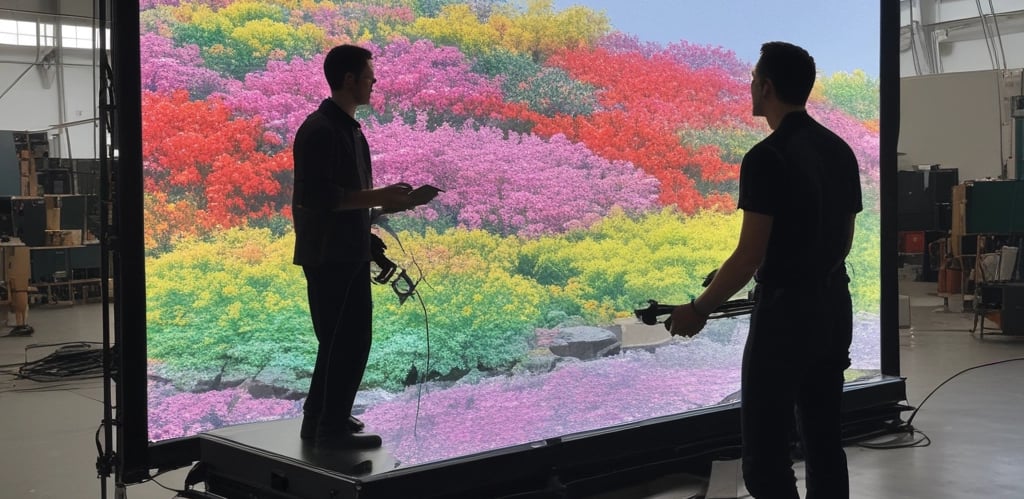 A diverse team collaborating over laptops and digital devices in a modern office space filled with natural light.
