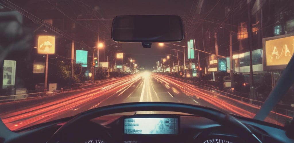 A technician gently cleaning a traffic sign surrounded by greenery on a sunny day.
