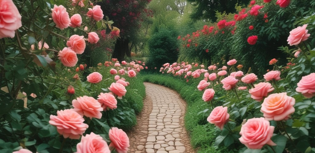 A sleek, modern garden at dusk featuring clean stone pathways, softly glowing outdoor lighting, and a tranquil water feature surrounded by natural timber accents.