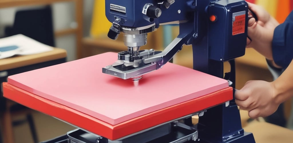 Creative workshop scene with personalized gifts and laser engraving tools in soft pastel tones.