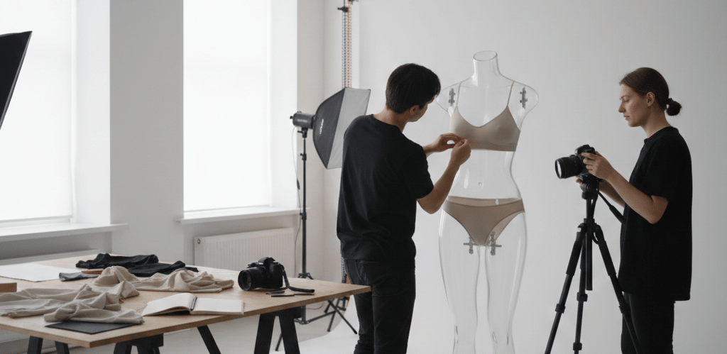 Maniqui invisible, moda, fotografía