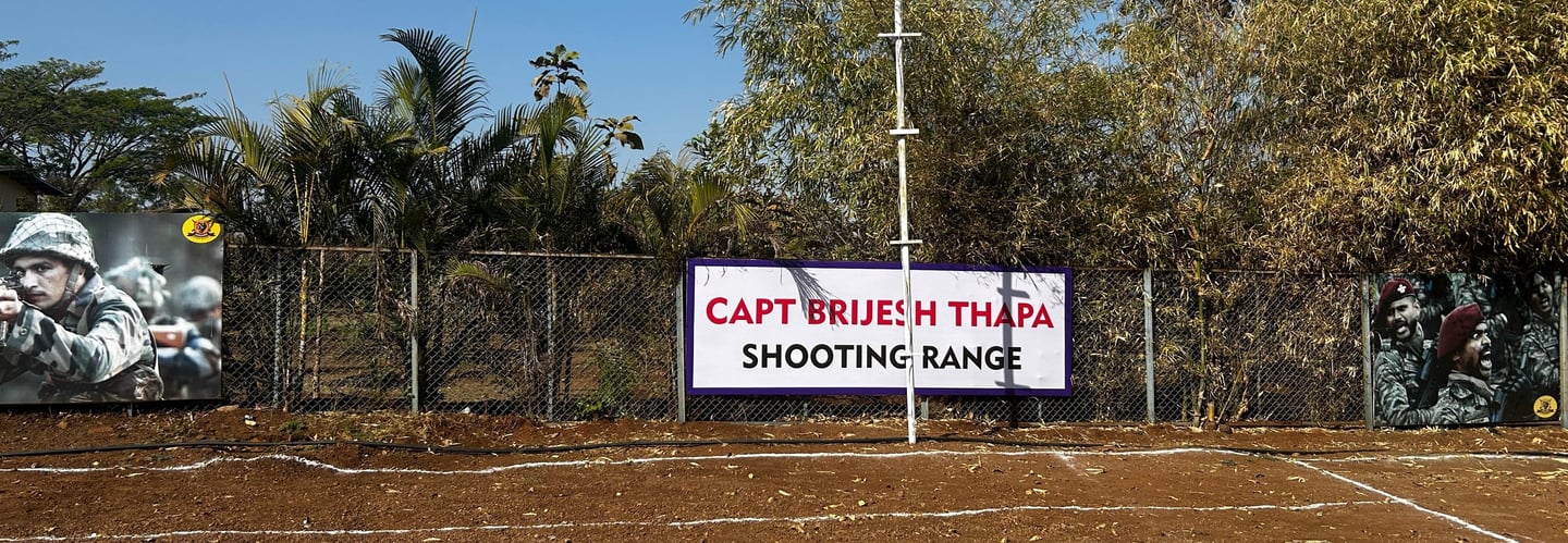 Jaguars Shooting Range and Obstacle Course Dedicated to Late Capt Brijesh Thapa who martyred in J&K