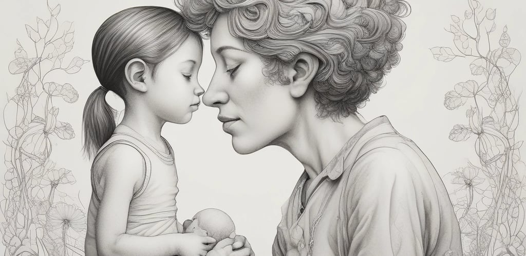 A rustic wooden table is adorned with various culinary ingredients and decorative elements. A hand reaches in to hold a cinnamon stick, surrounded by spices like star anise, garlic, and peppercorns. A plate displays a selection of fresh ingredients including green chilies, shallots, and ginger. Beside it, tropical leaves and traditional decorative items, possibly torches or lanterns, enhance the aesthetic. The setting suggests a theme of natural and traditional cooking or celebration.