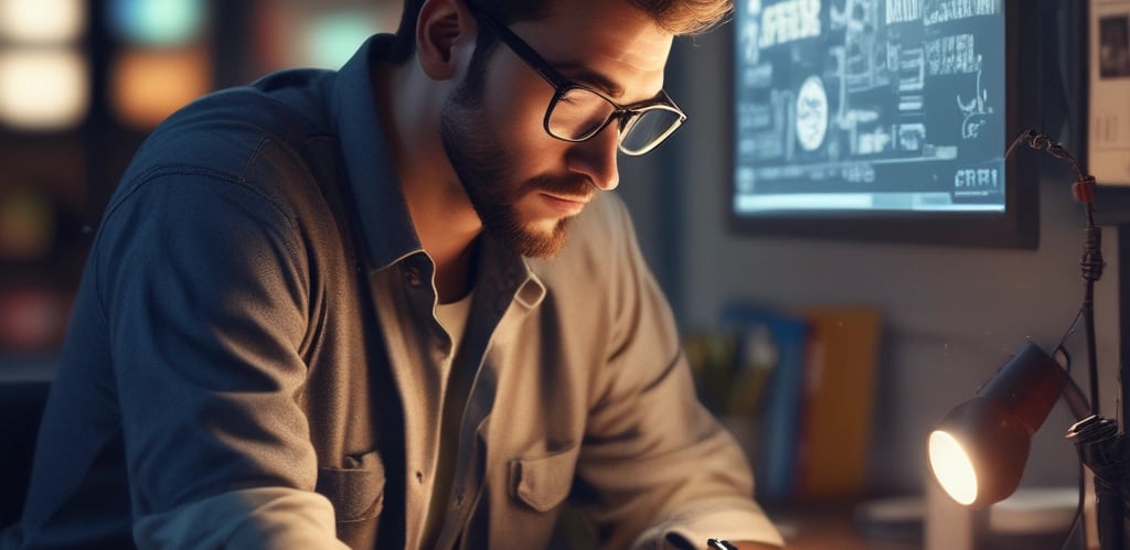 A vibrant image representing digital marketing success.