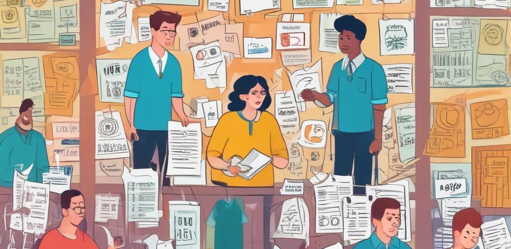 A person is performing acupuncture by gently inserting a thin needle into another person's skin. The focus is on the hands and needle, with a tattoo visible on the forearm. The setting appears to be a clinical environment with diagrams on the wall.