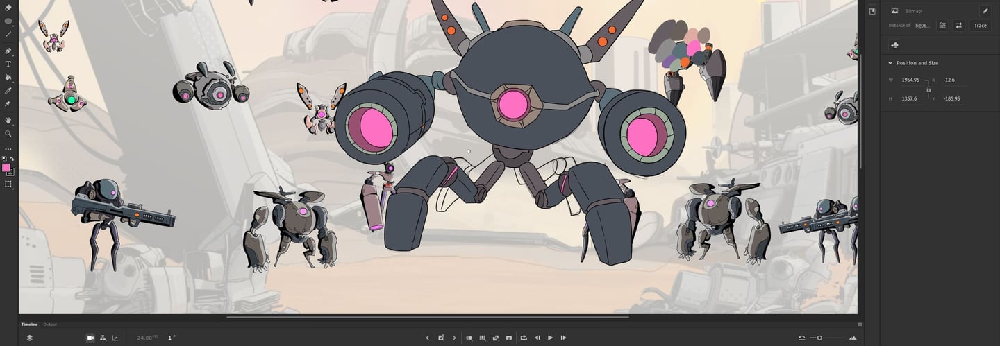 Animating robots for Warden's Will Trailer