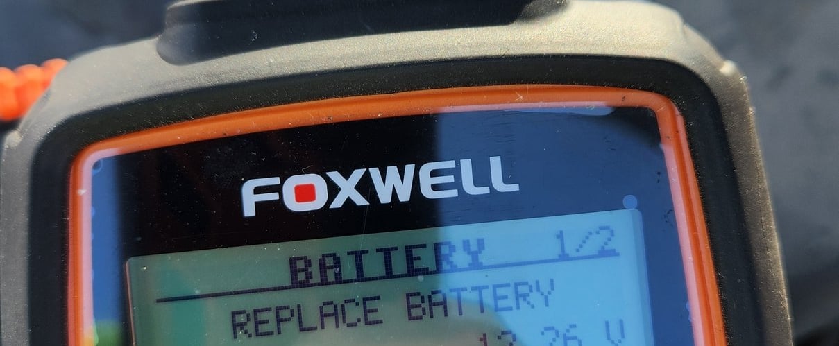 Fast T's Foxwell Battery Tester providing a battery analysis 