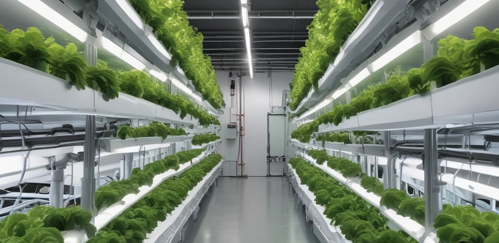 A vibrant farm showcasing diverse crops and sustainable practices.